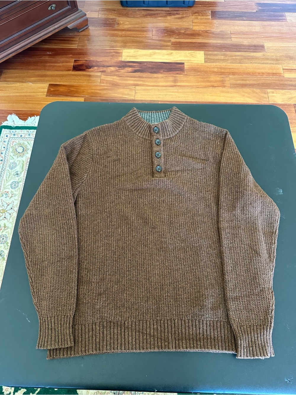Peter Millar Men's Brown Baby Wool, Yak, Cashmere Sweater Size XL